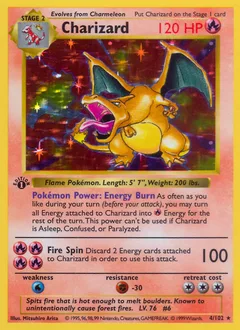 Charizard — Base Set, 1999 — Rare Holo